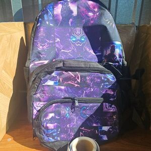 Brand New Kids' Purple and Black Backpack3 Pieces